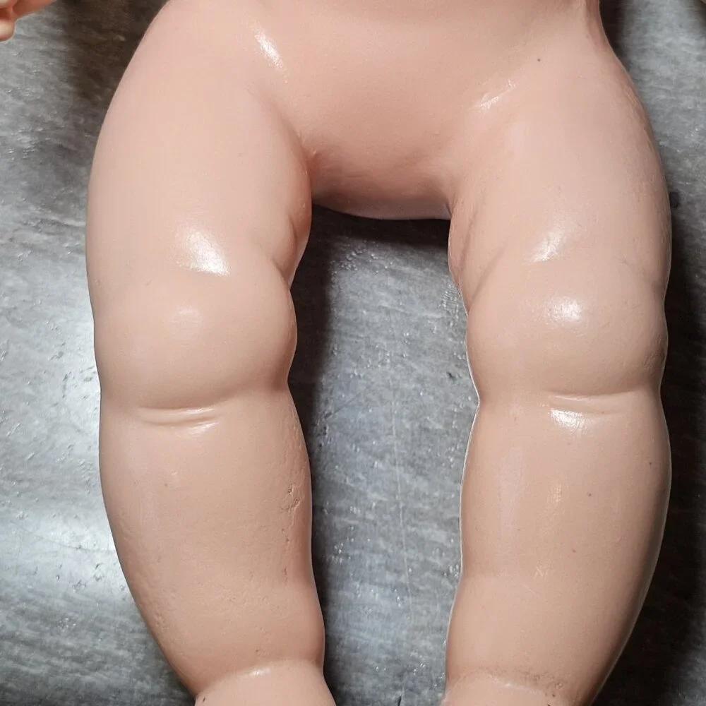 VTG 60s Horsman Baby Doll Molded Hair Drink Wet 12‎ Inch Green Sleepy Eyes